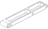 Goosky RS7 Main Frame Rear Reinforcement Plate - HeliDirect